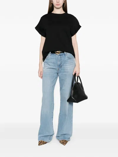Victoria Beckham Tilly Cotton Jersey T-shirt In Black