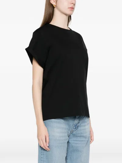 Victoria Beckham Tilly Cotton Jersey T-shirt In Black