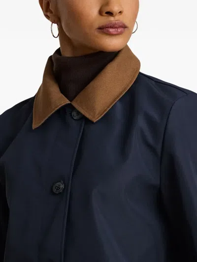 Ralph Lauren Collared Barn Coat In Multi
