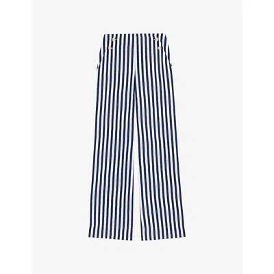 Maje Sailor Trousers In Multi