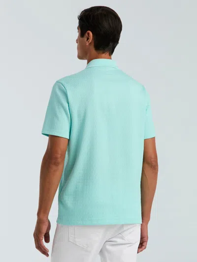 Perry Ellis Men's Geometric Jacquard Polo Shirt In Blue