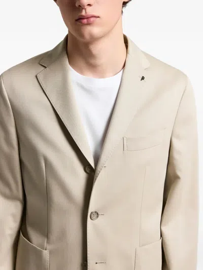 Peserico Front-button Blazer In Neutral