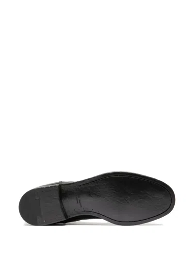 Officine Creative Elasticated-panel Leather Boots In Black