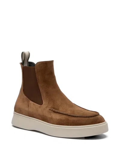 Officine Creative Frame 107 Panel Chelsea Boots In Brown