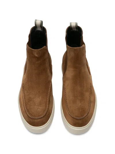 Officine Creative Frame 107 Panel Chelsea Boots In Brown