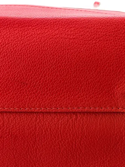 Pre-owned Louis Vuitton Lockme Leather Backpack In Red
