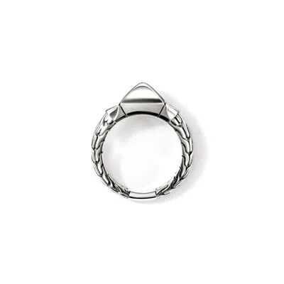 John Hardy Icon Stud Ring, Sterling Silver, 9mm In White