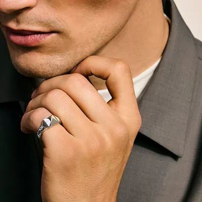 John Hardy Icon Stud Ring, Sterling Silver, 9mm In White