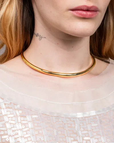 Alexis Bittar 14k Gold-plated Thin Collar Necklace