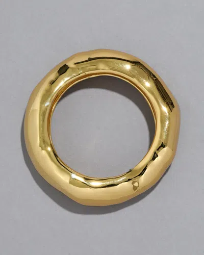 Alexis Bittar Molten Wide Bangle Bracelet In 14k Gold Plated