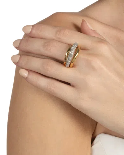 Alexis Bittar Solanales Crystal Orbiting Ring- Gold