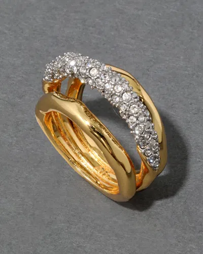 Alexis Bittar Solanales Crystal Orbiting Ring- Gold