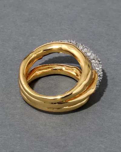 Alexis Bittar Solanales Crystal Orbiting Ring- Gold