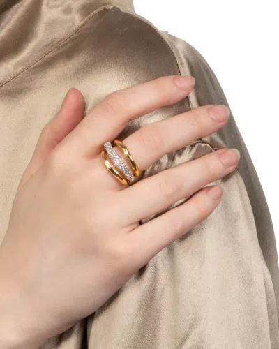Alexis Bittar Solanales Crystal Orbiting Ring- Gold