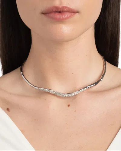 Alexis Bittar Solanales Crystal Skinny Collar Necklace In Pattern