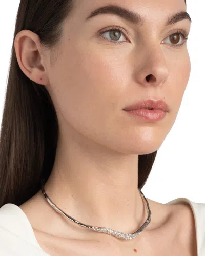 Alexis Bittar Solanales Crystal Skinny Collar Necklace In Pattern