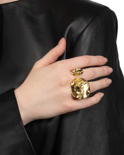 Alexis Bittar Brut Double Disc Ring In Purple