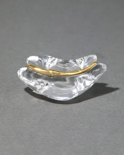 Alexis Bittar Liquid Lucite Wave Ring In Silver