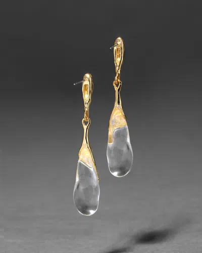 Alexis Bittar Liquid Lucite Teardrop Post Earring- In Pattern