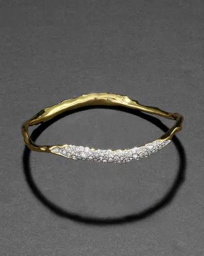 Alexis Bittar Alexis Bitar Solanales Crystal Skinny Bangle Bracelet In Gold