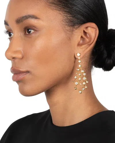 Alexis Bittar Asterales Crystal-embellished 14kt Gold-plated Drop Earrings
