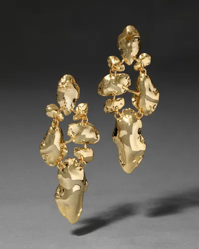 Alexis Bittar Alexis Bitar Brut Mosaic Statement Earrings In Gold