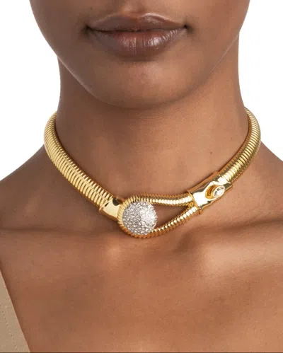 Alexis Bittar Women's Solanales 14k-gold-plated, Rhodium-plated & Crystal Pebble Collar Necklace