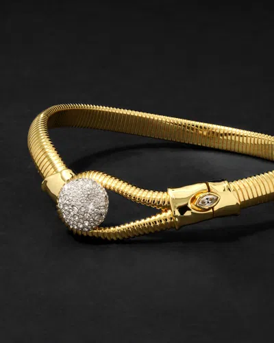 Alexis Bittar Women's Solanales 14k-gold-plated, Rhodium-plated & Crystal Pebble Collar Necklace