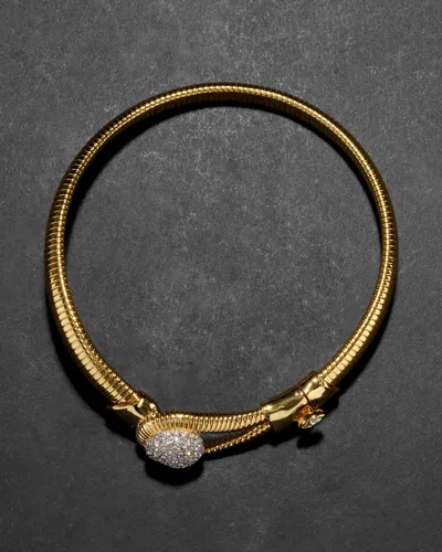 Alexis Bittar Women's Solanales 14k-gold-plated, Rhodium-plated & Crystal Pebble Collar Necklace