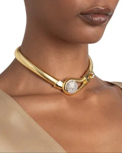 Alexis Bittar Women's Solanales 14k-gold-plated, Rhodium-plated & Crystal Pebble Collar Necklace