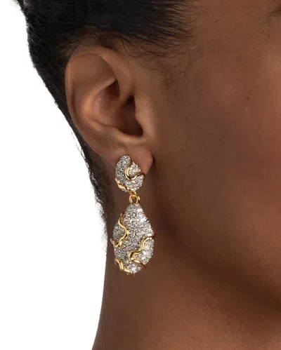 Alexis Bittar 14ct Gold-plated Solanales Crystal Pebble Drop Earrings In Multi