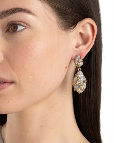 Alexis Bittar 14ct Gold-plated Solanales Crystal Pebble Drop Earrings In Multi