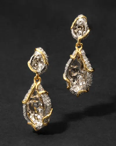 Alexis Bittar 14ct Gold-plated Solanales Crystal Pebble Drop Earrings In Multi