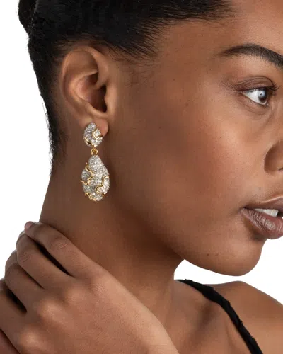Alexis Bittar 14ct Gold-plated Solanales Crystal Pebble Drop Earrings In Multi