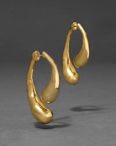 Alexis Bittar Molten Front-back 14kt Gold-plated Drop Earrings