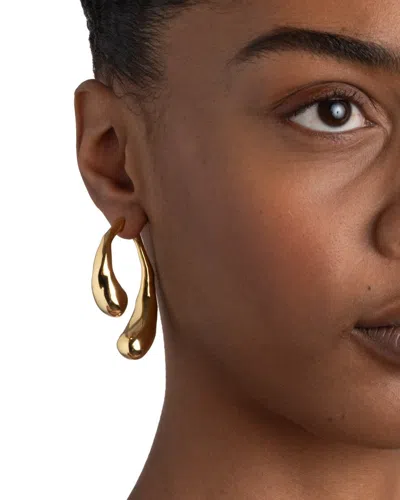 Alexis Bittar Molten Front-back 14kt Gold-plated Drop Earrings