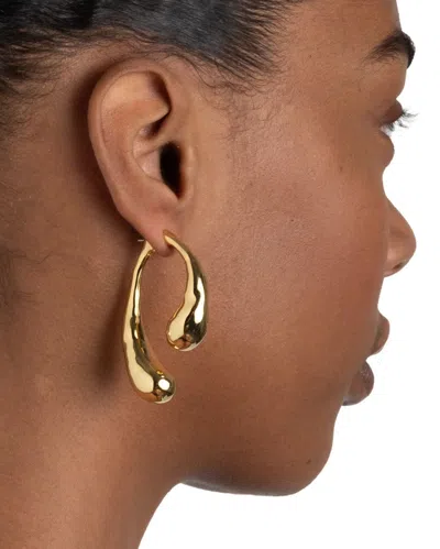 Alexis Bittar Molten Front-back 14kt Gold-plated Drop Earrings