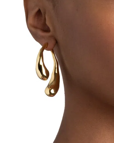 Alexis Bittar Molten Front-back 14kt Gold-plated Drop Earrings