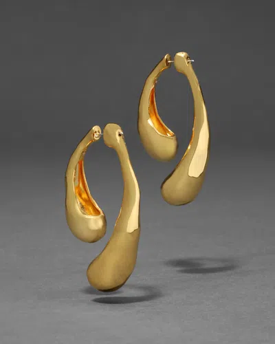 Alexis Bittar Molten Front-back 14kt Gold-plated Drop Earrings