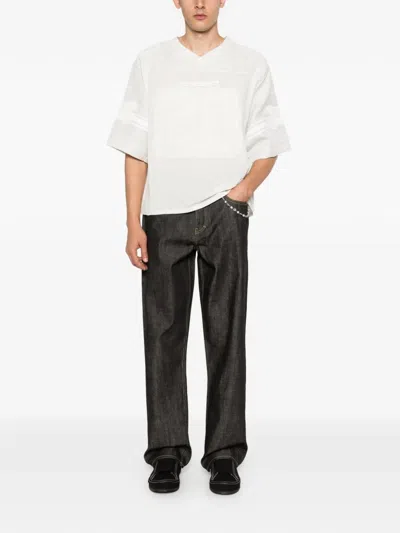Represent Turn-up Jeans In Black