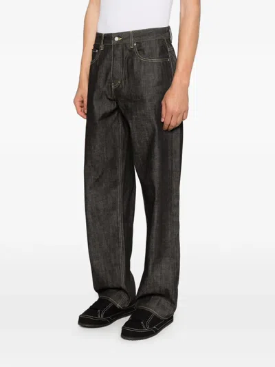 Represent Turn-up Jeans In Black