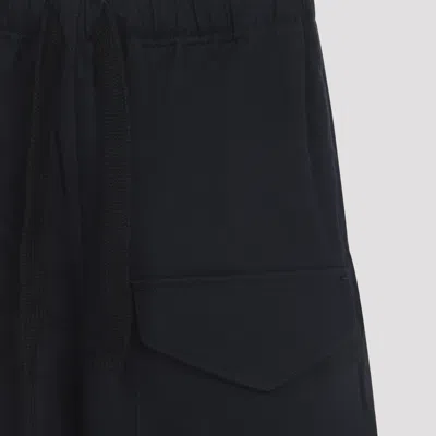 Studio Nicholson Ikria Patch Pocket Drawstring Short In Blue