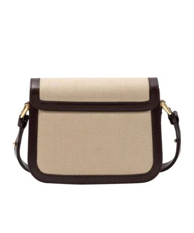 A.p.c. Shoulder Bag Adjustable Strap Gold Tone Hardware In Brown