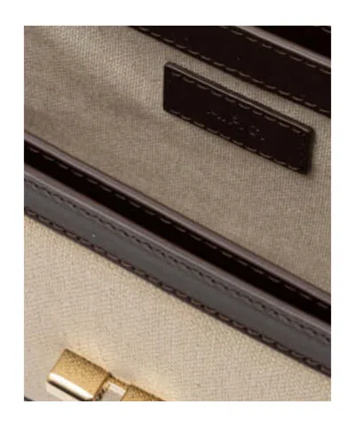 A.p.c. Shoulder Bag Adjustable Strap Gold Tone Hardware In Brown
