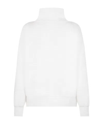 Varley Womens Ivory Marl Davidson Relaxed-fit Stretch-woven Sweatshirt In White