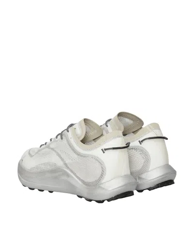 Roa White Fabric Athletic Sneakers In White