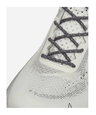 Roa White Fabric Athletic Sneakers In White