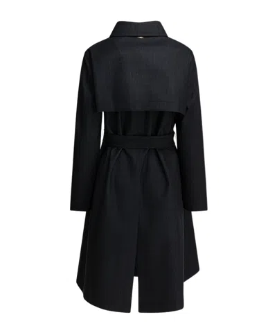 Herno Double-breasted Belted Coat In Multi