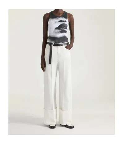 Givenchy Slim Fit Tank Top In Cotton With Portrait Print In Multi