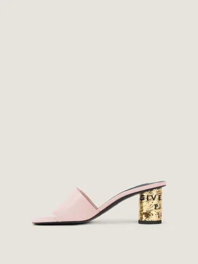 Givenchy Tape Heeled Mules In Leather In Multi
